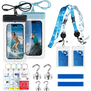 2025-2026 Cruise Ship Essentials Kit - 2 Adjustable Lanyards, 4  Luggage Tags, 2 Phone Pouches, 4 Heavy-Duty  Hooks & 2 Towel Bands | Carnival NCL MSC Princess