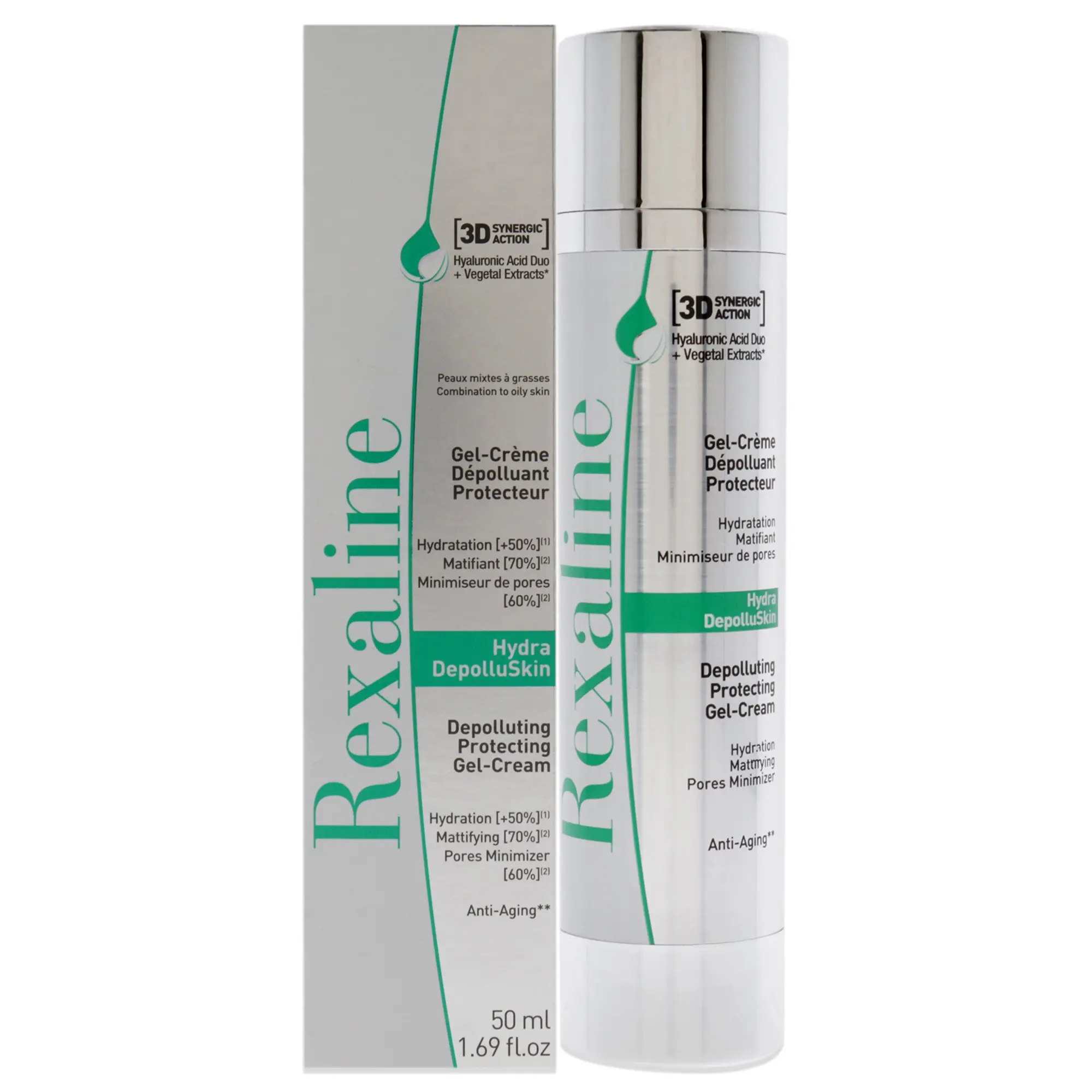 Rexaline 3D Hydra-DepolluSkin, 1.7 Oz Cream