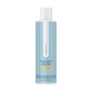 PURE ROMANCE Water-Based Personal Moisturizer - Strawberry Banana 4 FL.OZ./120 ML Silky-Smooth Glide Formula for Partner Play & Solo Use FDA Certified Safe Gentle & Easy to Clean Moisture Skin Repair