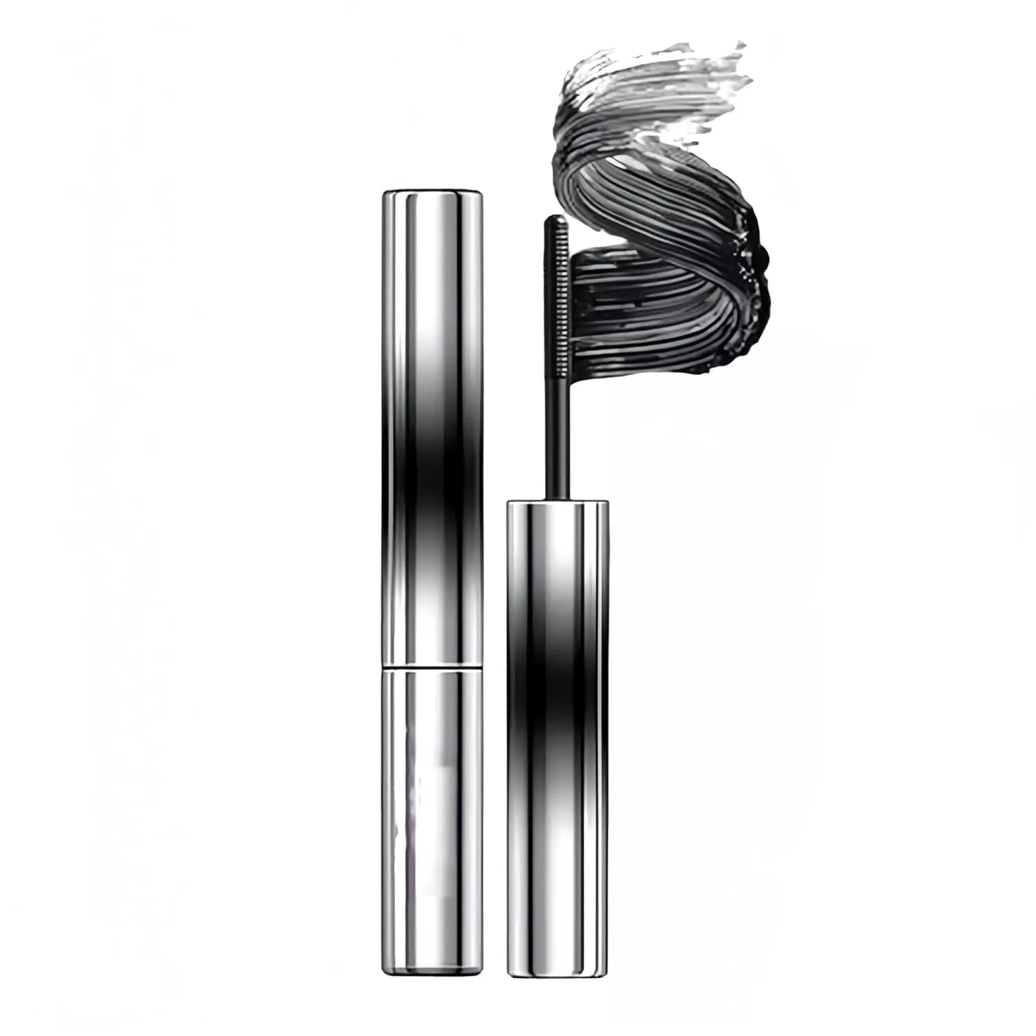 Iron Wands Rod Mascara, 3D Curling Eyelash Iron,Washable Waterproof Brushless Wand Mascara, Long Lasting Lash Extensions,No Flaking, No Clumping （BLACK)