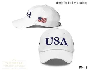 USA Hat Red Trump 45 47 Baseball Cap July 4th Trump Hat for Men Women, American Flag Patriotic Gift, Unstructured Low Profile Adjustable Hat