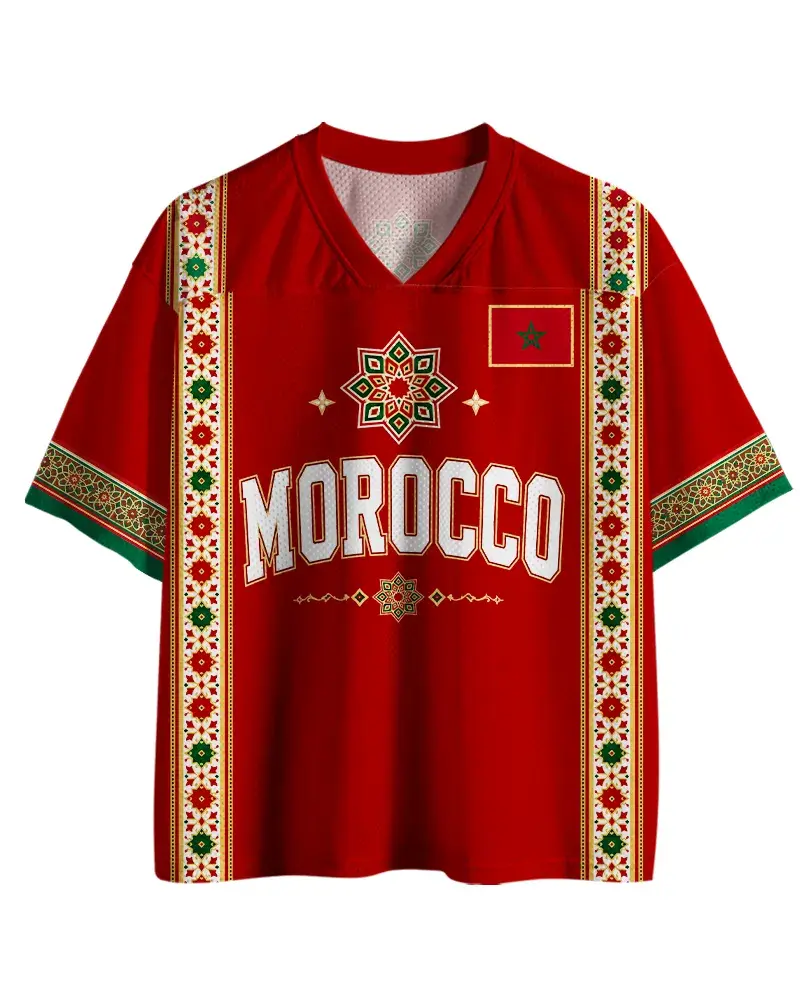 Official Morocco National Team Soccer Jersey – 100% Premium Cotton Football Shirt, High-Quality Fan Apparel & Ultimate Matchday Gift