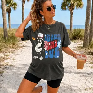 Women's Patriotic Maternity T-Shirt - 4th of July Funny Pregnancy Announcement Tee for Mom-to-Be, Red White and Due American Mama Top
