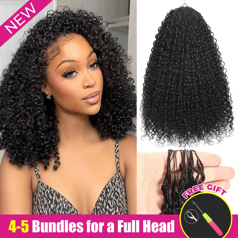 ISEE HAIR Human Hair Crochet Extensions Miracle Knots Pre-Separated 50g/Pack – Knotless Boho Braids, 4-5 Packs for Full Head, Multiple Curly & Wave Textures#HairTok #HairTutorial #HairStyles