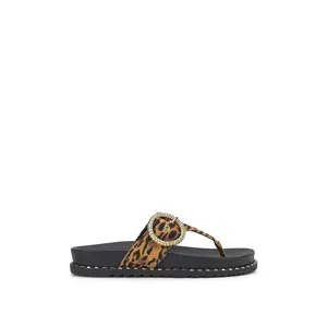 Cymmeri Flat Sandal in Tiger Print - Comfortable Fit, Stylish Design, Ideal for Everyday Wear