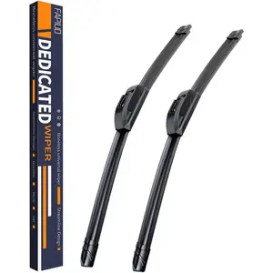 OEM Quality 22''+22''  Premium All-Season Automotive Replacement J-Hook Silent Wiper Blades (Set of 2)