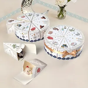 10pcs Surprise Gift Box Triangle Shape, Creative Birthday Party Gift Box, Cute Middle East Holiday Candy Box