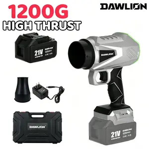 DAWLION Handheld Electric Cordless Leaf Blower, BrushlessPure Copper Motor Jet Fan With Battery, Cordless Turbo Super Power Air Duster – Car Drying  after Wash, Snow Removal, Balcony Cleaning Lawn Care & Leaf Dust Removal - Powerful Cooling Fan