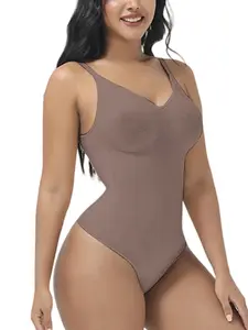 Women's Shapewear Tight Control Top, Seamless Waist Cincher, Plain Design, Casual Style, All-Season Wear, Comfortable Fit