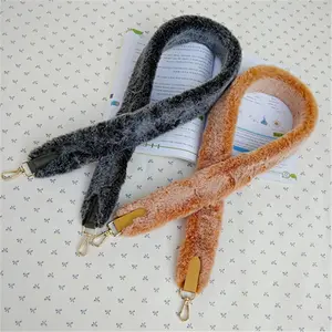 Wide shoulder strap for women, 100cm long, replacement fur strap to reduce weight, fashionable single shoulder fur bag strap