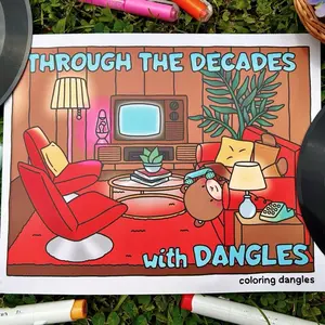 Coloring Dangles: Through the Decades with Dangles Coloring Book