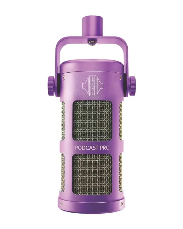 Sontronics STPCP-PUR-U Dynamic Podcast Streaming Broadcast & Gaming Microphone - Purple