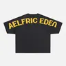 Aelfric Eden Curved Arch Logo Boxy Tee Boxy Fit Back Curved Arch Logo Print Soft Fabric Retro Streetwear Unisex Top