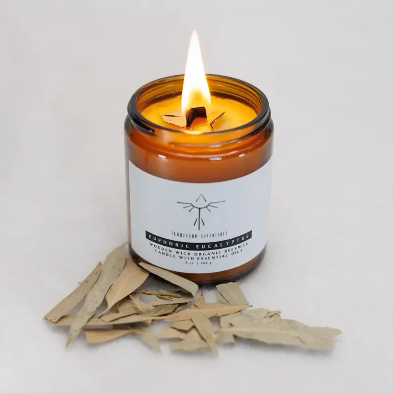 "Euphoric Eucalyptus" Organic Beeswax Candle "Euphoric Eucalyptus" Organic Beeswax Candle