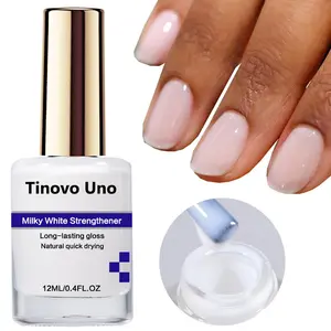 Milky Nail Strengthener, Long Lasting Shine & Fast Drying Nail Care Product for Women & Girls, Nail Strengthener Oil, Nail Growth Oil, Professional Nail Art & Nail Polish for Home & Salon Use, Nail Care Solution, Nail Care Liquid, White