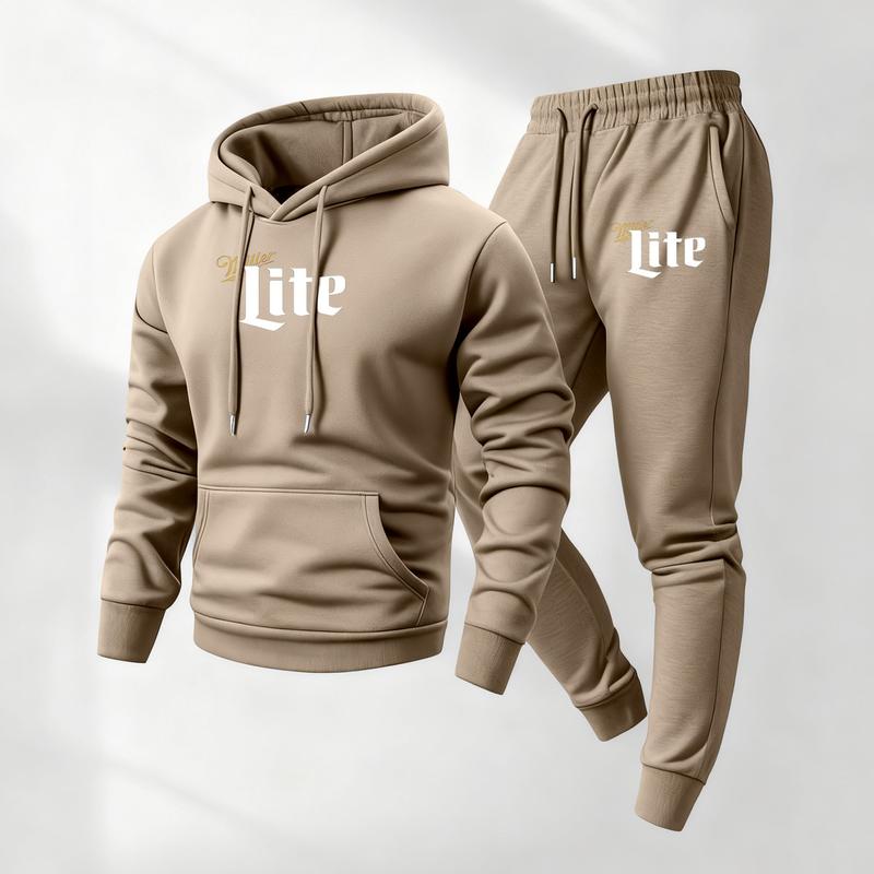 Men's printed hooded sweatshirt and drawstring sweatpants set, men's clothing, casual long-sleeved hooded jacket and trousers, suitable for autumn and winter wear, men's everyday casual wear, indoor and outdoor sportswear, tracksuit. Men's printed hooded sweatshirt and drawstring sweatpants set, men's clothing, casual long-sleeved hooded jacket and trousers, suitable for autumn and winter wear, men's everyday casual wear, indoor and outdoor sportswear, tracksuit.
