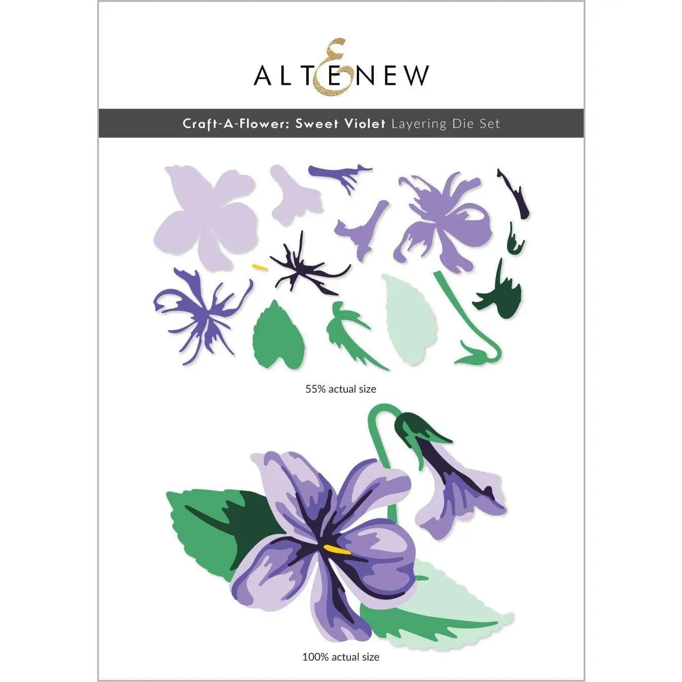 Craft-A-Flower: Sweet Violet Layering Die Set