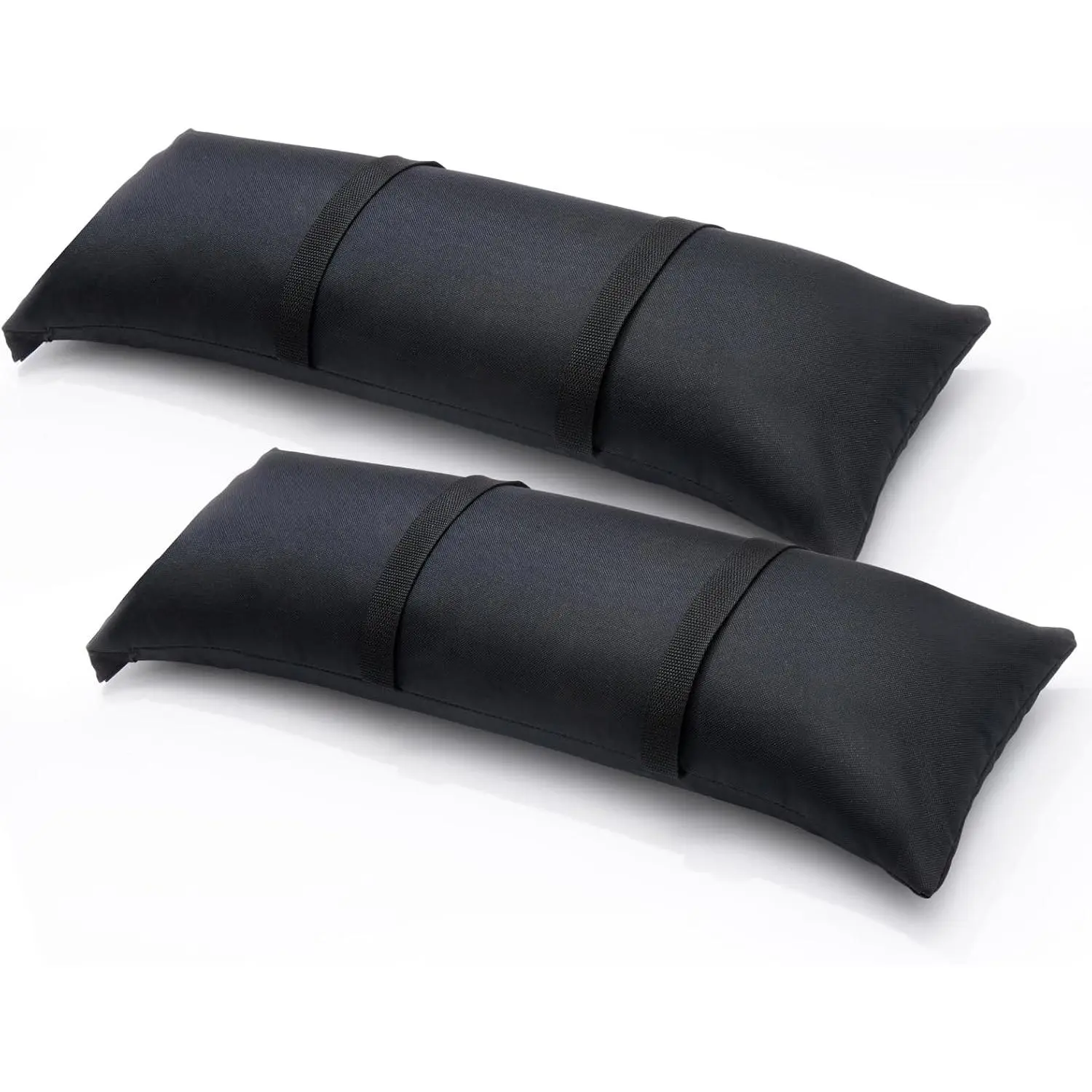 Umbrella Base Weight Sand Bags, Sand Bags for Weight, 2 x 44 LBS Fillable SandBags for Umbrella Base, Cantilever Patio Umbrella, Trampoline, Outdoor Garden Backyard Furniture(Without Sand) (2, black)