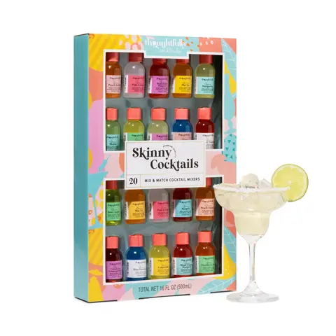 Mix and Match Skinny Cocktail Mixers, Set of 20