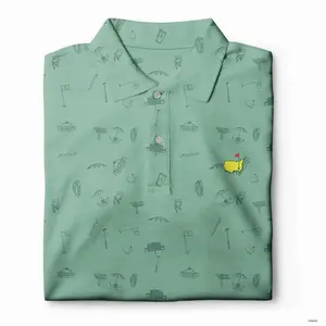 Masters Golf Polo Shirt 2024 PGA Performance Outdoors Shirt Logo Printed Gift