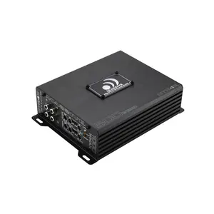 Massive Audio GTR4X 120 Watts RMS x 4 @ 4 Ohm 200w @ 2 Ohm 4 Channel Amplifier with Noise Protection and Smartphone Audio Clip Compact Digital