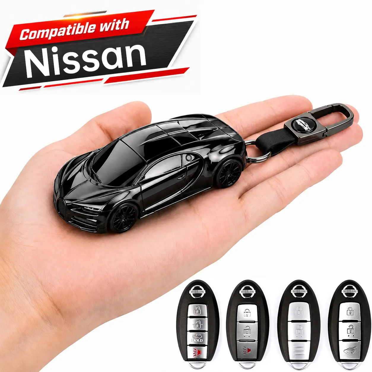 Car Key Cover Case keychain for Nissan Tidda Livida X-Trail Qashqai March Juke Pathfinder Note GTR Kicks Murano Sports car styling
