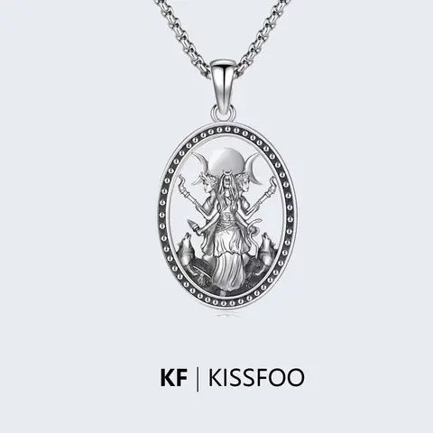 KISSFOO March Hecate Goddess Necklace Witches Knot  Women’s Faith Celtic Knot Design Protection Accessory Gift for Women
