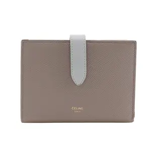 Pre-owned Celine Calfskin Small Leather Goods Medium Strap Wallet Leather Wallet