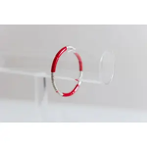 red silver cleo, 4mm