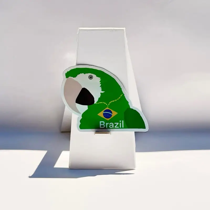 Brazil Bird Holographic Sticker