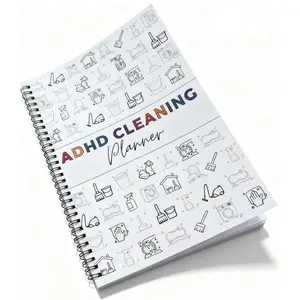 Adhd Cleaning & Organization Tool Kit, Weekly Monthly Annual Clean List Notebook, Home Cleaning Schedule, Storage Tips, Chore Planner, Household Cleaning Planner