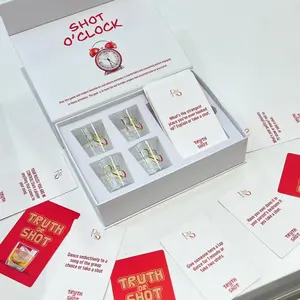 Truth or Shot party Game (Cards + Shot Glassware)