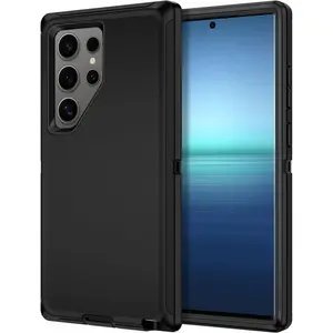 Entronix Case for Galaxy S24 Ultra - Heavy Duty, Triple Layer Protection Cover Protective