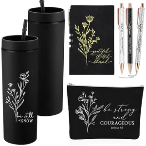 6 Pcs Mother's Day Christian Gift for Includes Religious Notebook and Pens Set Makeup Bag Scripture Faith Gift for Members Mother Sister Friend Gifts