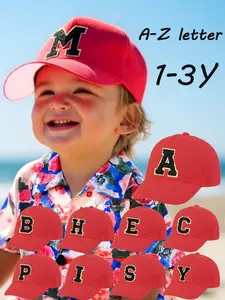 New children's baseball cap cartoon simple solid color brim sun protection breathable toddler outdoor travel play must-have Sun Hat