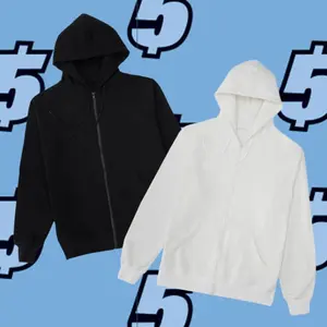 Zipper Hoodie - Classic Fit Long Sleeve Fleece with Front Pockets, 7.8 oz, Pullover, Machine Washable, Fleece and Polyester Blend