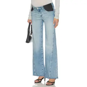 PAIGE Anessa Twisted Outseam Maternity Jeans in Explorer PAIGE Anessa Twisted Outseam Maternity Jeans in Explorer