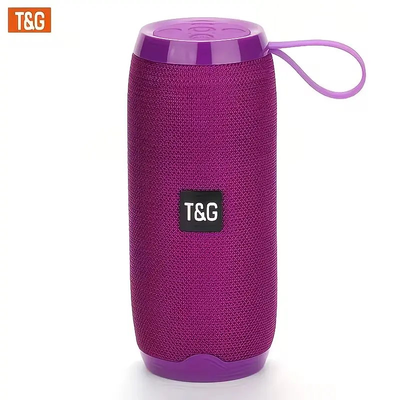 TG106A Portable Wireless Speaker with Built-in Mic, FM Radio, USB/ AUX Input, Wireless, TWS Stereo Pairing, 10W Loud Sound, 1200mAh Battery, Type-C Charging, Hands-Free Calling,Smartphones/Tablets/Smart TVs - Wireless 5.0 Audio System Gift