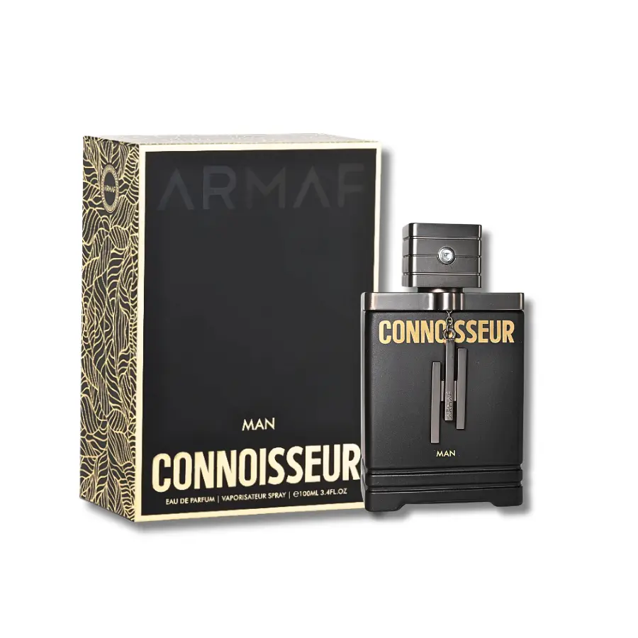Armaf Connoisseur Man Eau De Parfum Spray (3.4 fl oz, 3 to 3.9 fl oz range) - Affordable Luxury Fragrance Bottle for Adults, Aromatic Citrus Woody Signature Scent with Citrus, Musk, Amberwood, Cedarwood, Citrusy Musky Scent