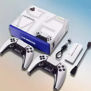Wireless Retro Gaming Console with Dual Controllers, over 20,000 Games & 23 Emulators, 4K HD Output, 64GB Memory, Plug-And-Play TV Gamepad