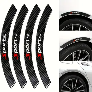 Universal Car Wheel Eyebrow Self Adhesive Fender Flare Protector Anti-Collision Rubber Strips Side Bumper Protection Guard Car Wheel Wells Fender