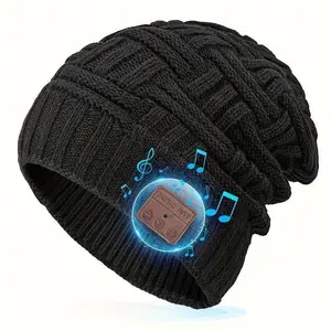 2025 New Wireless Music Winter HaWireless Music Winter Hats Cap Music Hat Beanie Winter Knit Cap, Hunting, Camping, Running, Music Earphone Hat, Skiing, Snowboard Skating, Rechargeable, Mens&womens Gifts