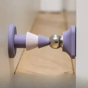 Door Stopper, Magnetic Door Stop with Rubber Bumper, Punch Free Door Stop, Home Accessories, Home Decor, Door Hardware for Home, Office