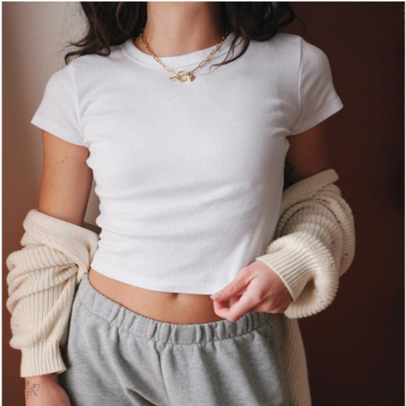 Kiss Me Crop Top Irish Shirt Cute Clover Fitted Graphic Top I'm Hot Y2K Baby Tee Gift For Girlfriend St Patricks Day Gift For Her