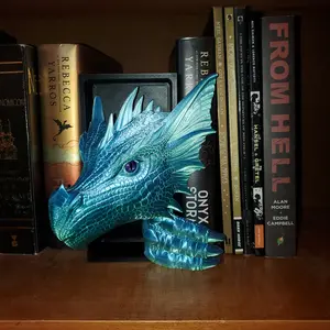 3D Printed Dragon Book Nook - Sea Dragon