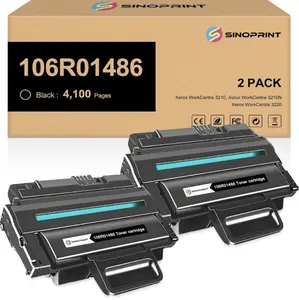 SINOPRINT Compatible 106R01486 WorkCentre 3210 3220 Black Toner Cartridge High Capacity Toner Cartridge Replacement for Xerox 3210 3210N 3220 Printer (2 Packs Black)