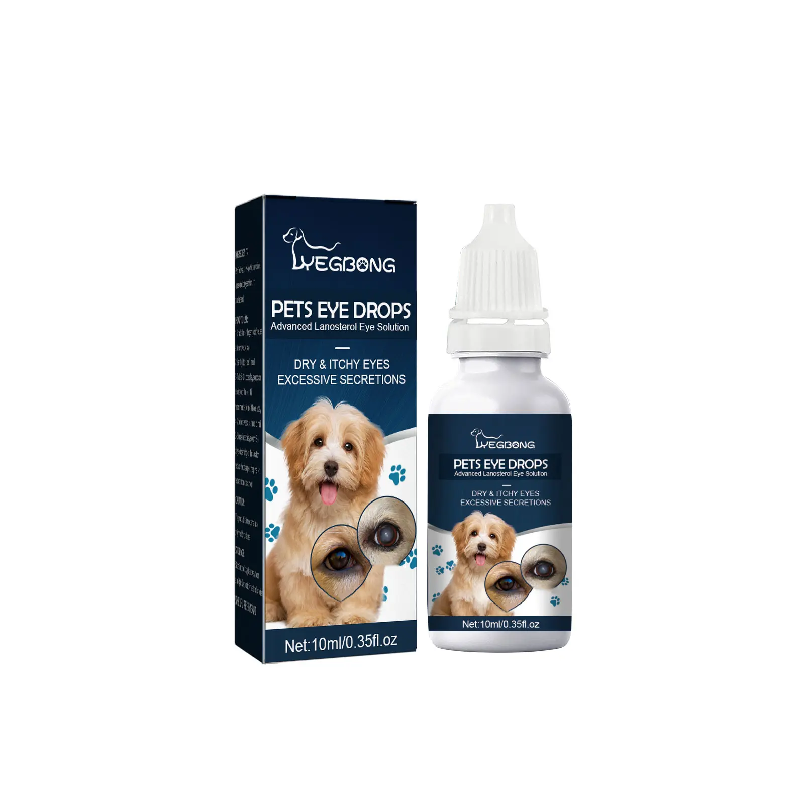 Pet Eye Drops, Dog & Cat Tear Stain Cleaner, Pet Eye Drops for Dogs & Cats, Soothe Dry Eyes & Pink Eyes, Remove Tear Stains and Relieve Itchy Eyes, Dealsforyoudays