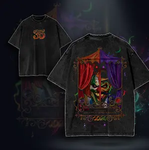 HHN 35 Jack & Oddfellow Chaos and Control Cotton Menswear Top | Smooth Streetwear Prints for Man, Halloween Style Crewneck Horror Shirt