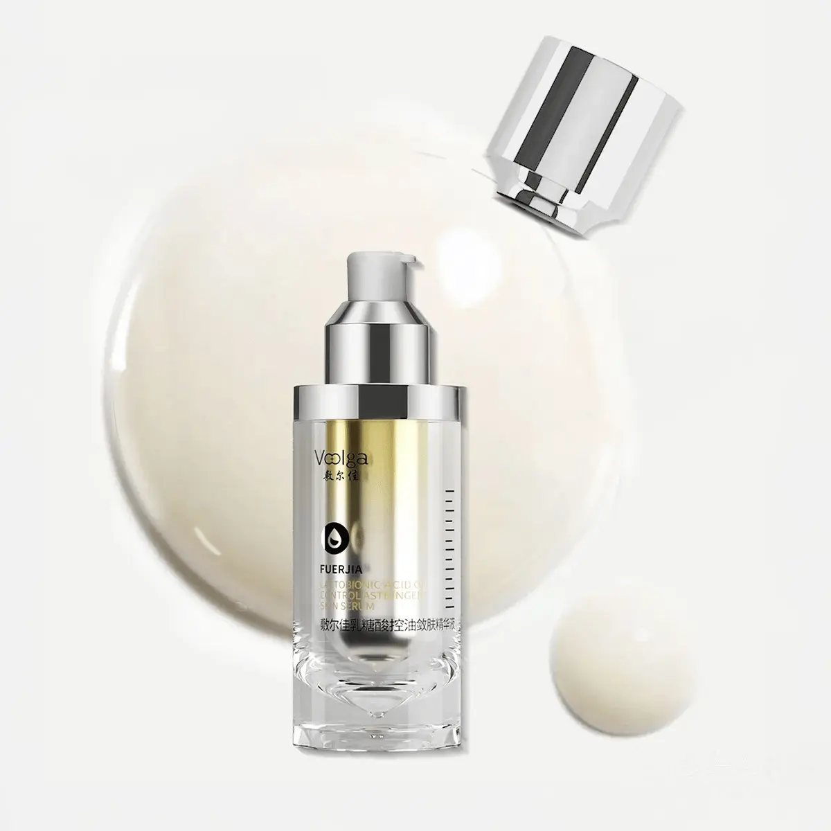 Voolga Lactic Acid Oil Control Serum 30g - Pore Minimizer, Blackhead & Acne Treatment for Oily Skin