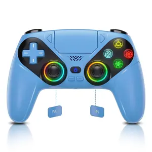 RGB Wireless Controller Compatible with PS5 and Windows PC, Turbo, Macro, Motion Control